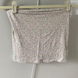 american eagle floral tube top